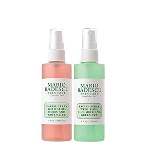 Mario Badescu Facial Spray with Rosewater & Facial Spray with Green Tea Duo, 4 oz.: Gateway