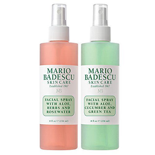 Mario Badescu Facial Spray with Rosewater & Facial Spray with Green Tea Duo, 4 oz.: Gateway