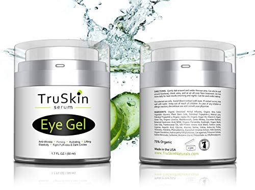 Best Eye Gel for Wrinkles, Dark Circles, Under Eye Puffy Bags, Crepe Eyes, Super Eye Cream Moisturizer Serum for Men & Women - 1.7 fl oz: Beauty