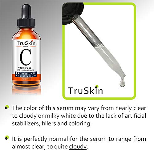 TruSkin Vitamin C Serum for Face, Topical Facial Serum with Hyaluronic Acid, Vitamin E, 1 fl oz: Gateway