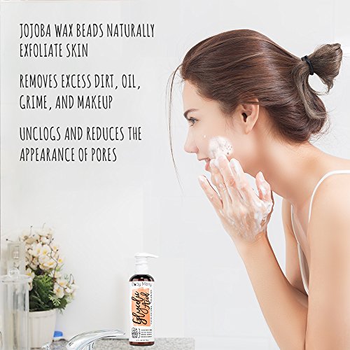 Glycolic Acid Exfoliating Cleanser Anti-Aging Face Wash w AHA, Tea Tree and Rosehip Extracts for Wrinkles, Lines & Spots Reduction & Acne: Beauty