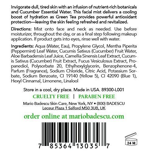 Mario Badescu Facial Spray with Rosewater & Facial Spray with Green Tea Duo, 4 oz.: Gateway