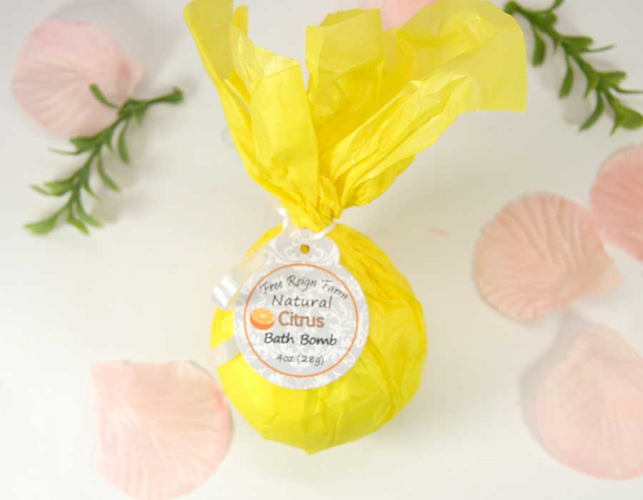 Bath Bombs - Sweet Orange - 4 Pack