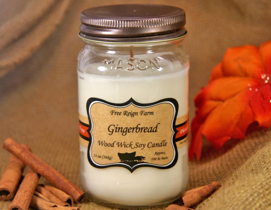 Gingerbread - Wood Wick Candles