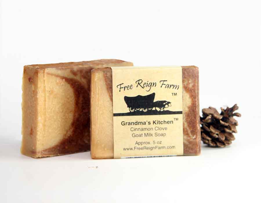 Grandma's Kitchen - Cinnamon & Clove Goat Milk Soap - 4 Pack