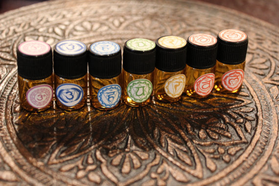 Chakra Balancing Set / Organic Essential Oils/