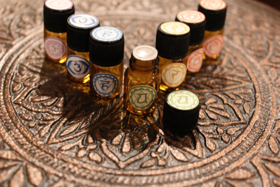 Chakra Balancing Set / Organic Essential Oils/