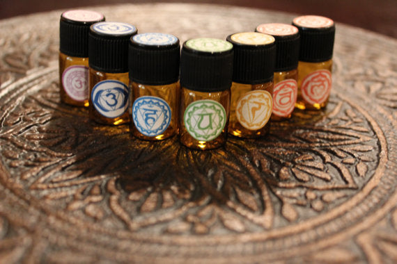 Chakra Balancing Set / Organic Essential Oils/