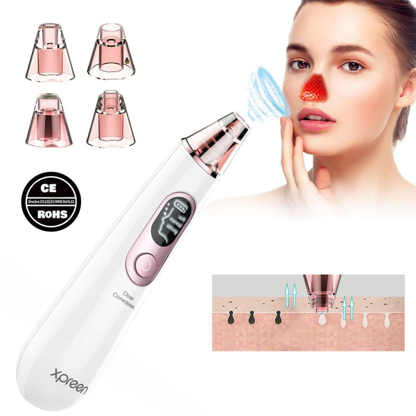 Xpreen Blackhead/Acne Remover Vacuum - Diamond Dermabrasion Facial Skin Care Tool